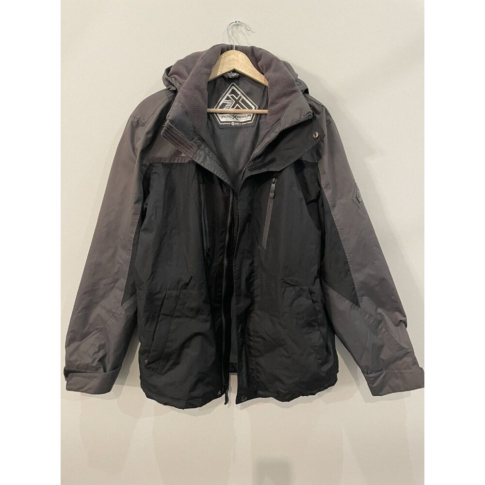 Zero Exposure Winter Jacket, Hooded Fleece Lined Size M